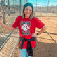 RED BASEBALL GAMEDAY TEE