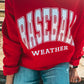 BASEBALL WEATHER SWEATSHIRT