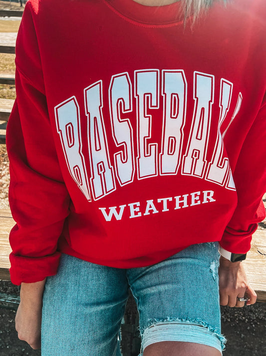 BASEBALL WEATHER SWEATSHIRT