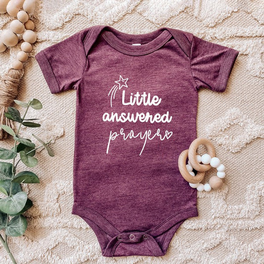 Little Answered Prayer Star Baby Onesie