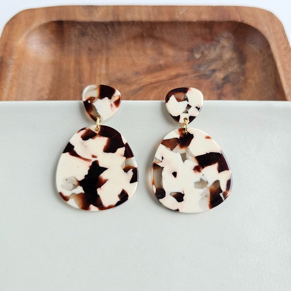 Penny Cowhide Earrings