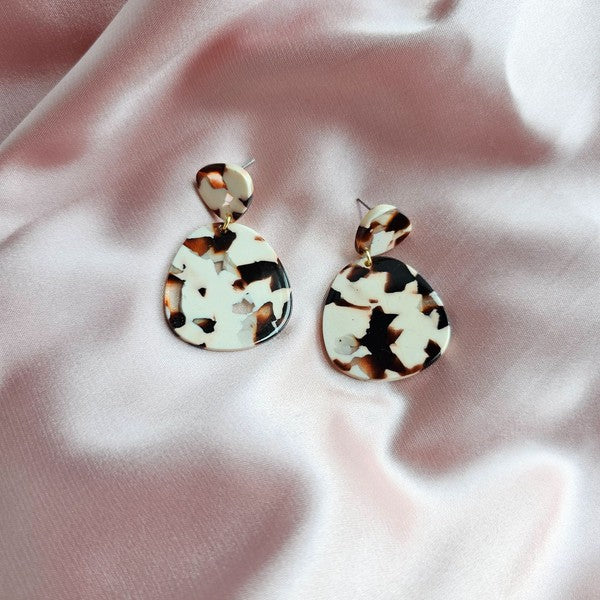 Penny Cowhide Earrings