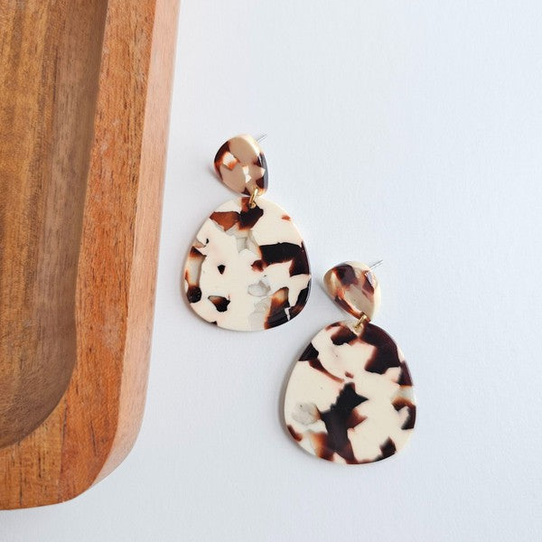 Penny Cowhide Earrings