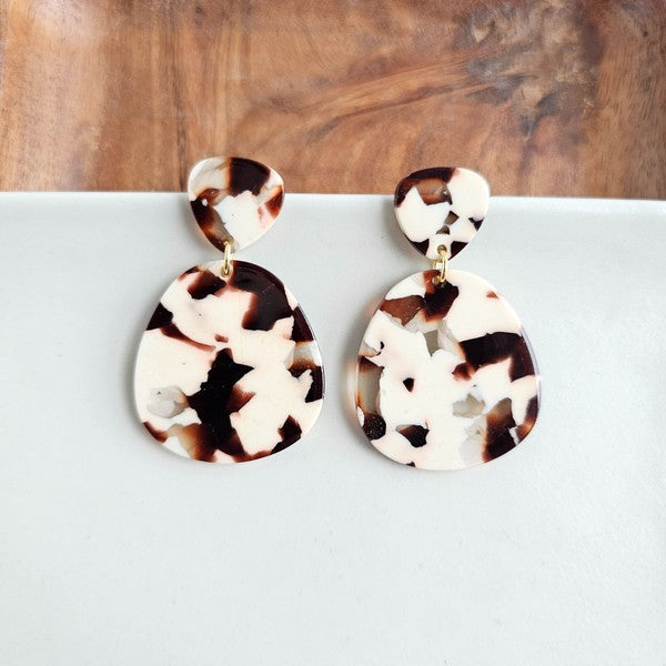 Penny Cowhide Earrings