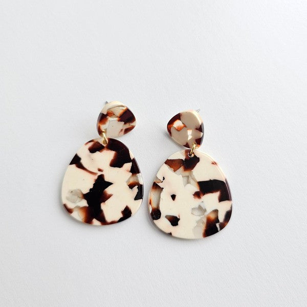 Penny Cowhide Earrings