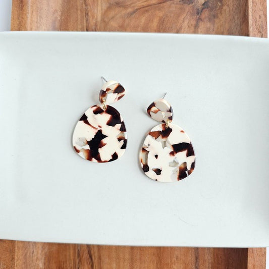 Penny Cowhide Earrings