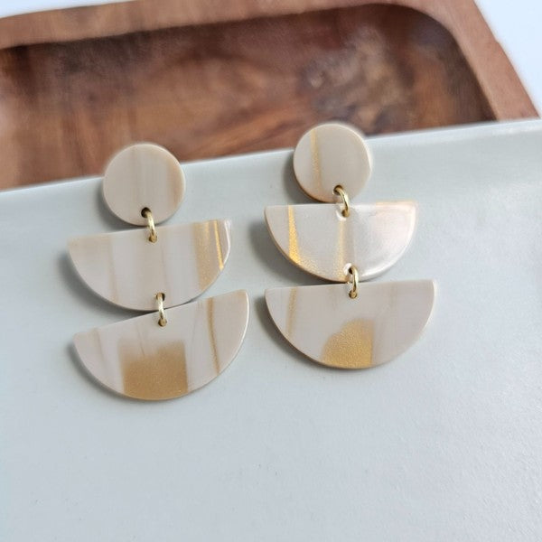 Emmy Golden Ivory Earrings