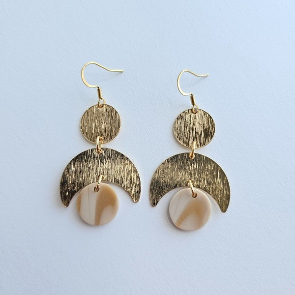 Eclipse Golden Ivory Earrings