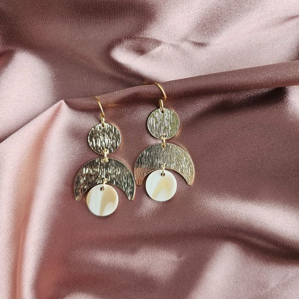 Eclipse Golden Ivory Earrings