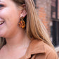 Penny Orange Sepia Earrings