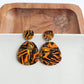 Penny Orange Sepia Earrings