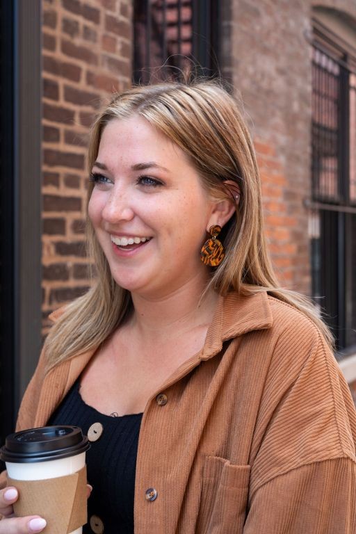 Penny Orange Sepia Earrings