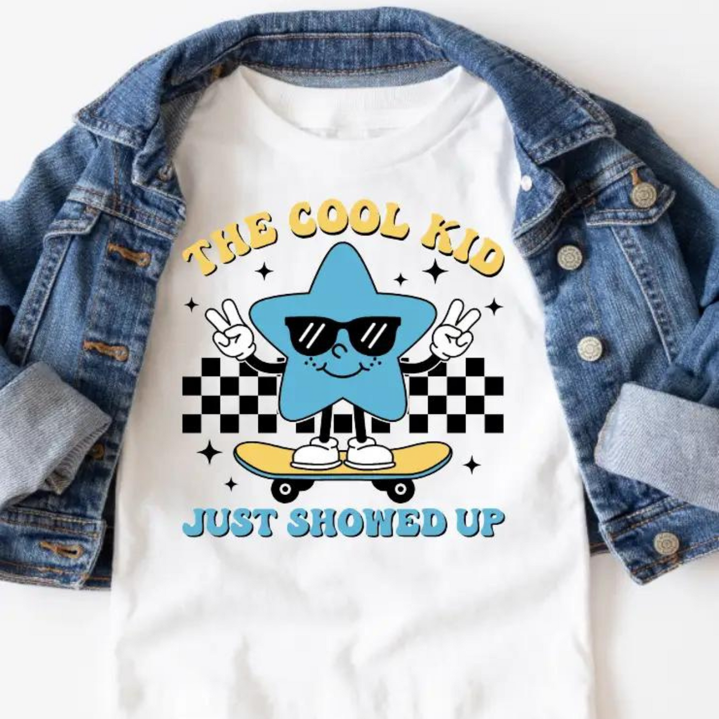 The Cool Kid Just Showed Up Back to School Retro Toddler and Youth Shirt