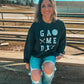 BLACK GAMEDAY BASEBALL SWEATSHIRT