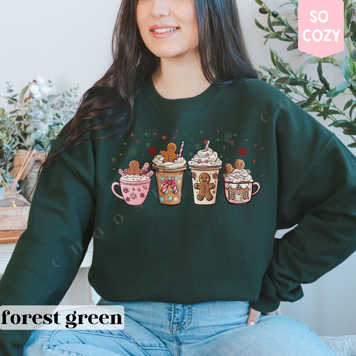 Gingerbread Coffee Christmas Sweatshirt