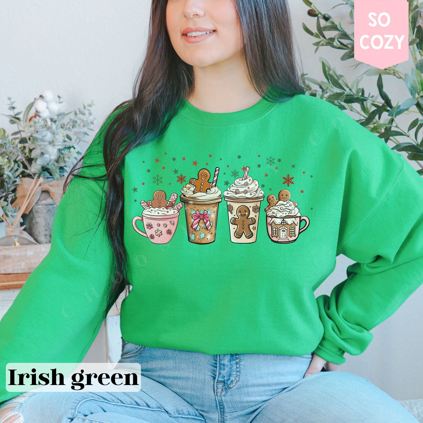 Gingerbread Coffee Christmas Sweatshirt