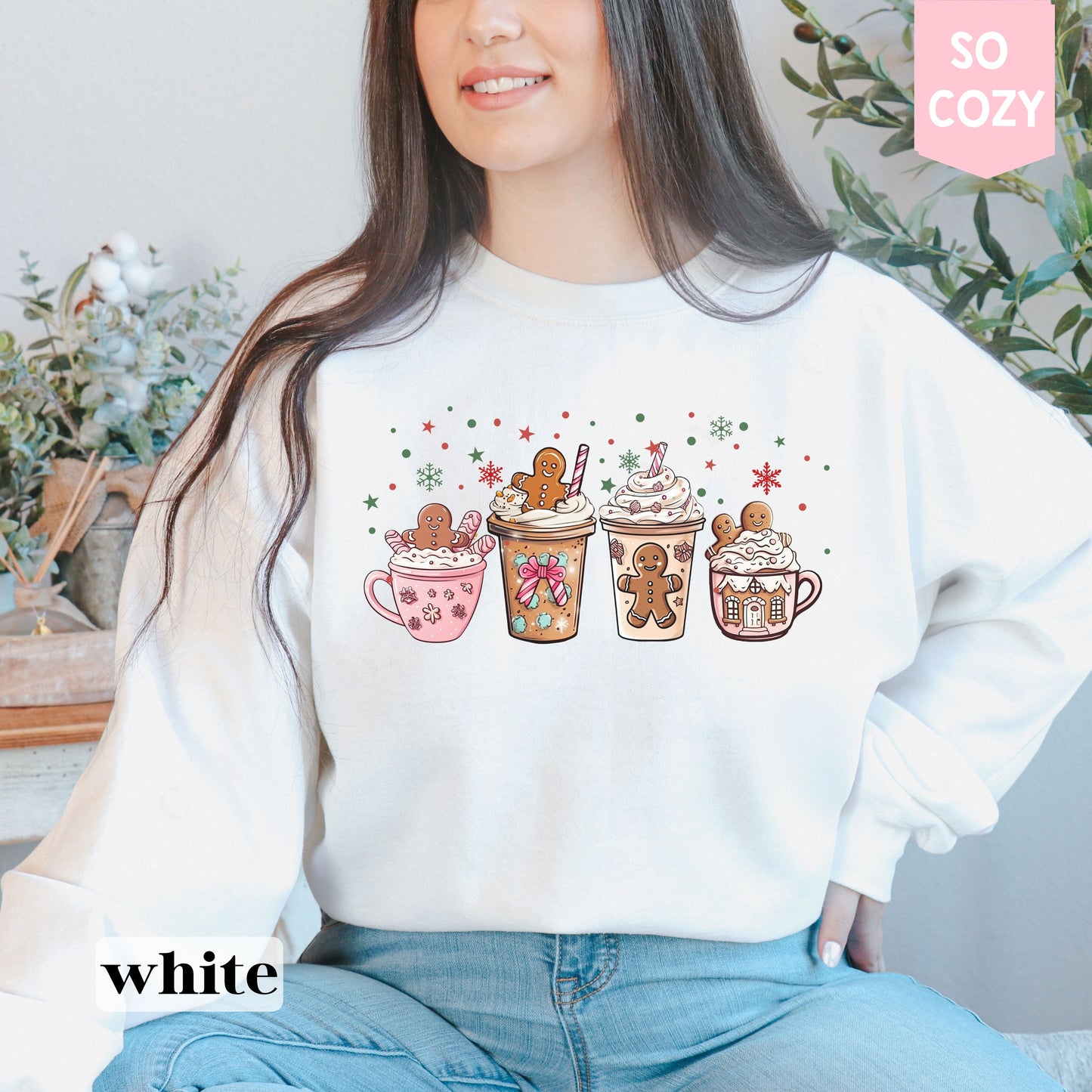 Gingerbread Coffee Christmas Sweatshirt