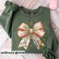 Coquette Nativity Scene Bow Sweatshirt