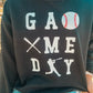 BLACK GAMEDAY BASEBALL SWEATSHIRT