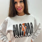 Checkered Mama Football Bolt Crewneck