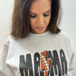 Checkered Mama Football Bolt Crewneck Plus Size