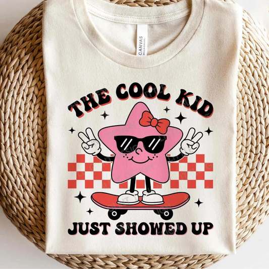 The Cool Kid Just Showed Up Back to School Retro Toddler and Youth Shirt