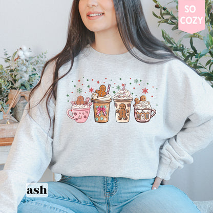 Gingerbread Coffee Christmas Sweatshirt