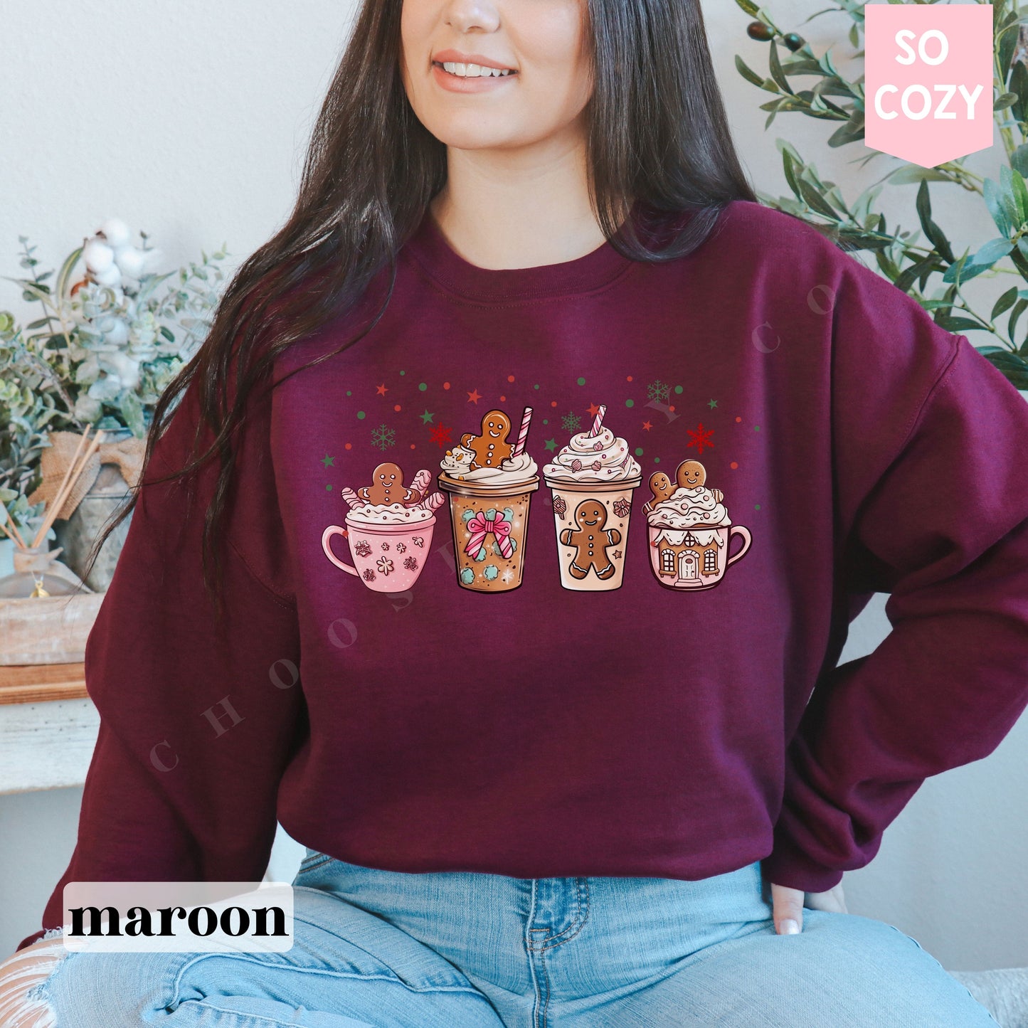 Gingerbread Coffee Christmas Sweatshirt