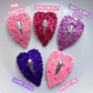 Heart Shaped Snap Clips