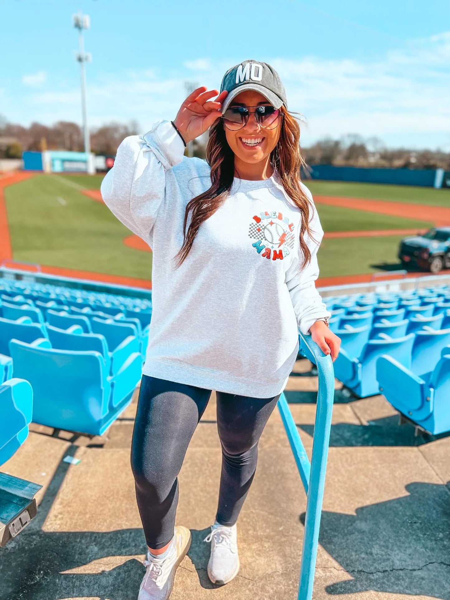 Someones Loud Mouth Baseball Mama Sweatshirt