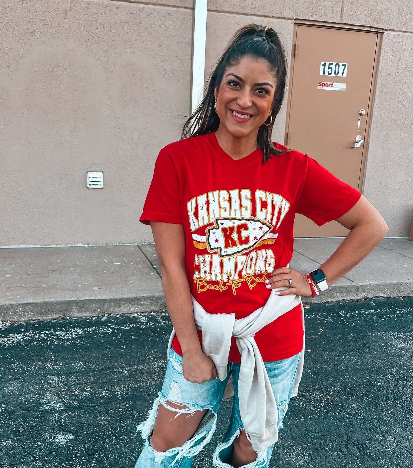 RED KC WORLD CHAMPIONS TEE