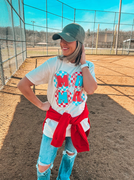 BASEBALL MAMA TEE