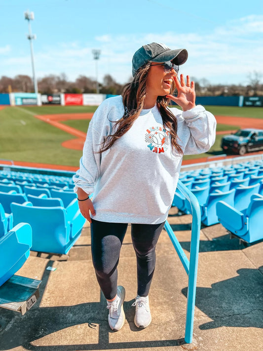 Someones Loud Mouth Baseball Mama Sweatshirt