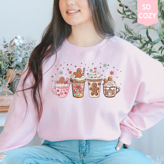 Gingerbread Coffee Christmas Sweatshirt