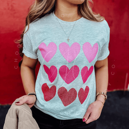 Glitter Hearts Tee