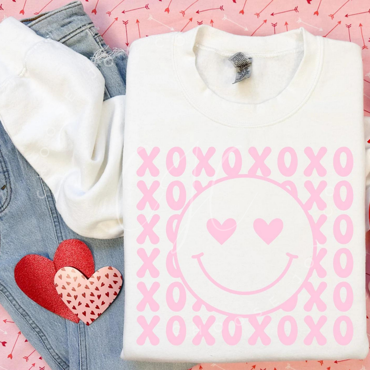 XOXO Heart Eyes Adult Sweatshirt