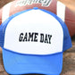 Blue/White Game Day Foam Trucker Hat